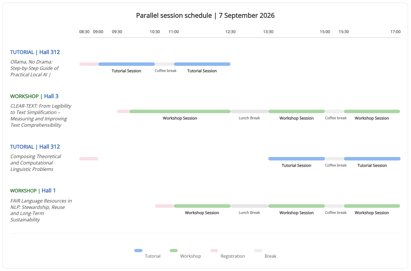 CLIB 2026 Schedule